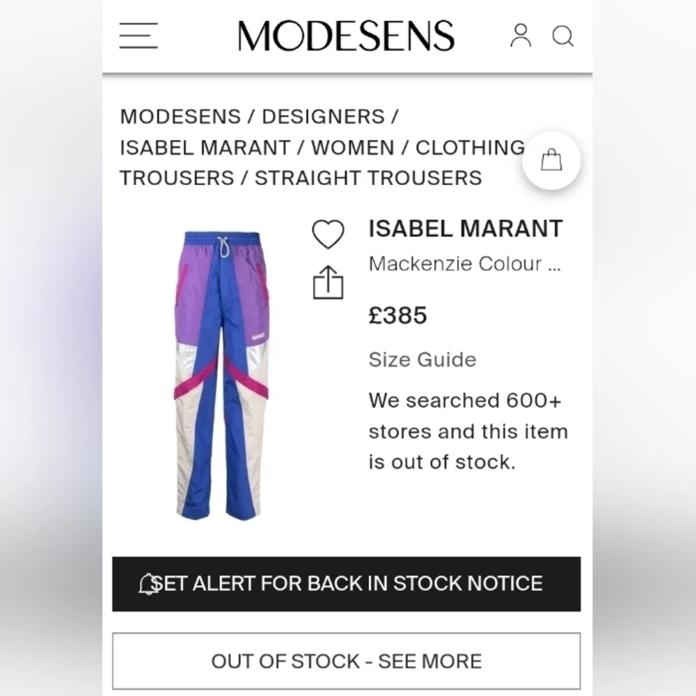 Isabel Marant MacKenzie colorblock track trouser. - Picture 11 of 11